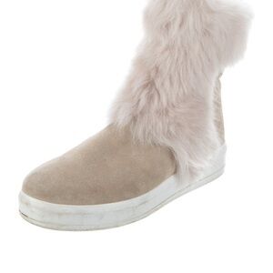 Prada fur ankle boots - size 7